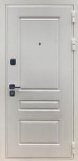 Дверь Тип 8905 Б МГ (Черная фурнитура) - Силк сноу/МДФ